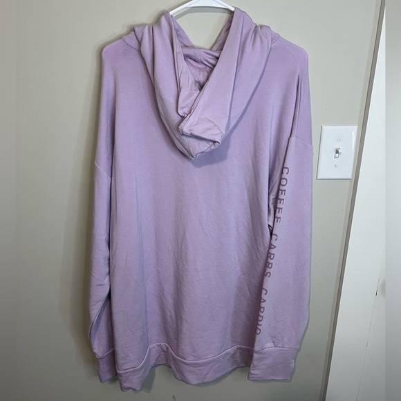 NWT Offline by Aerie Light Purple “Coffee, Carbs, Cardio” Hoodie - Picture 7 of 8